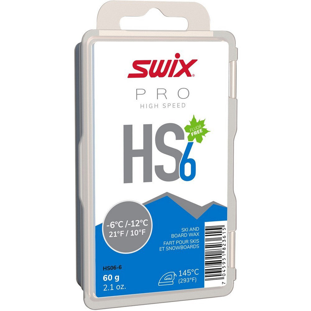 Swix HS6 Blue -12°C/-6°C Glide Wax - 60g