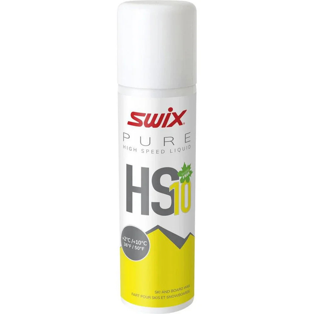 Swix HS10 Liquid Yellow +2°C/+10°C Glide Wax - 125ml