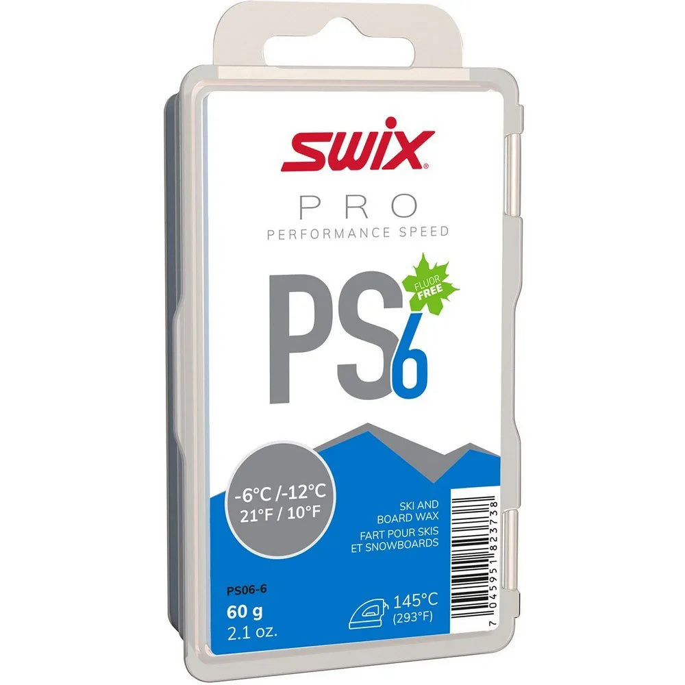 Fart de glisse Swix PS6 Bleu -12°C/-6°C - 60g