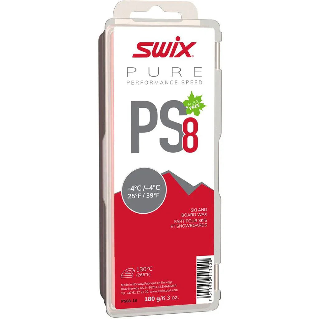 Swix PS8 Red Glide Wax -4°C/4°C