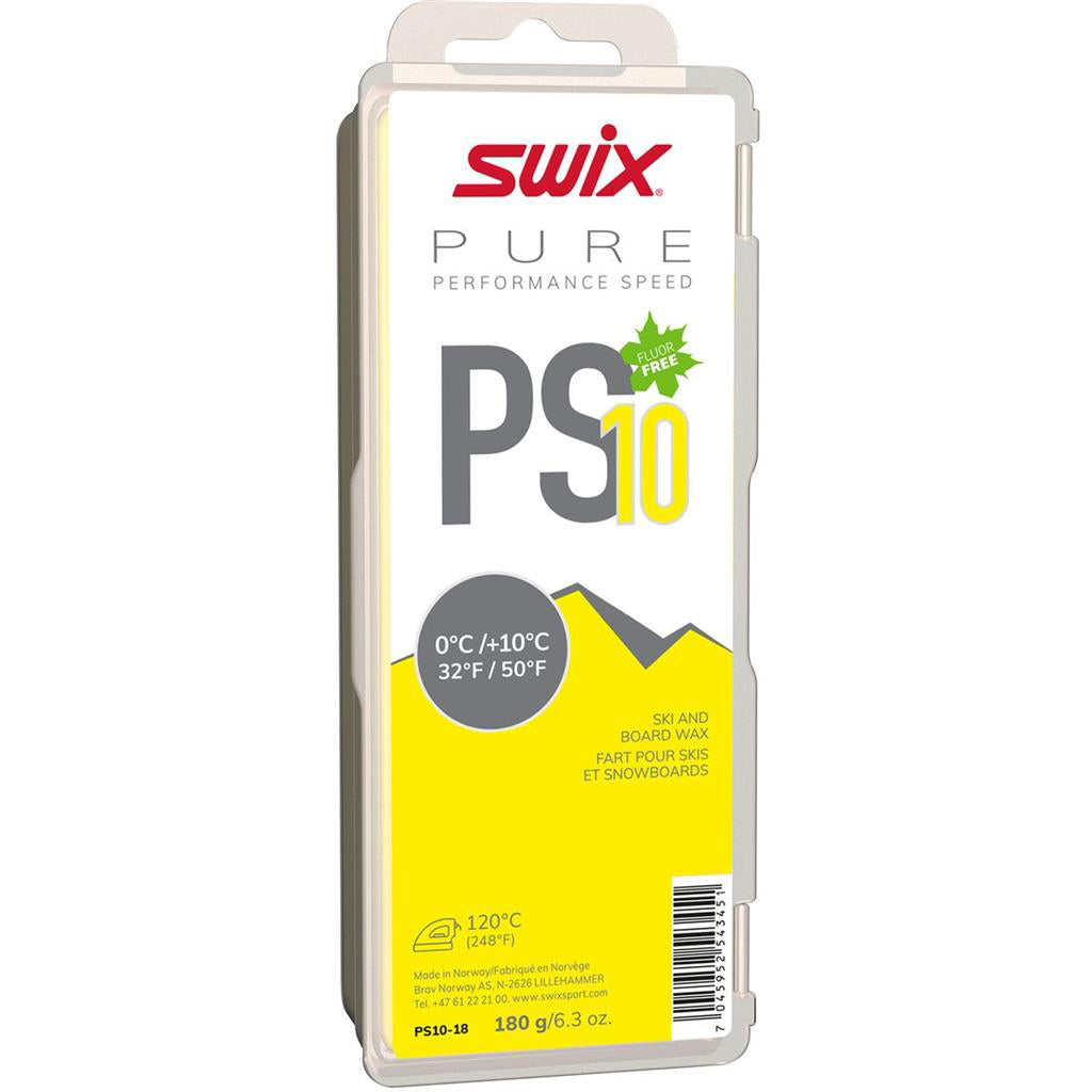 Swix PS10 Yellow Glide Wax 0°C/10°C