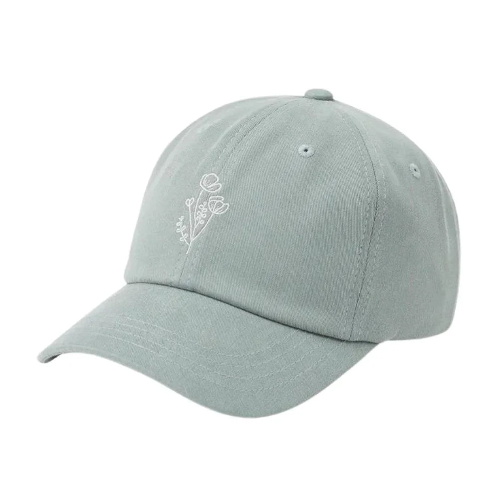 Tentree Flower Embroidery Peak Cap