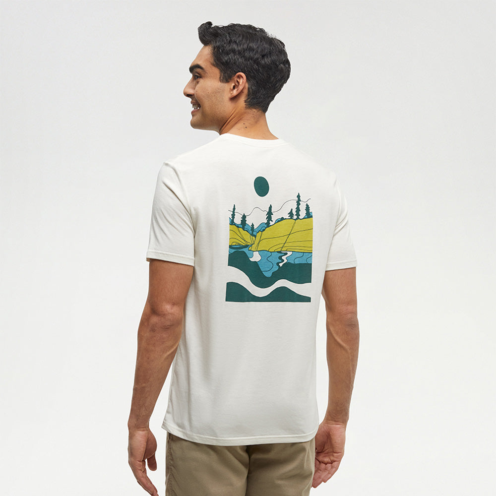 T-shirt Tentree Emerald Edge (hommes)