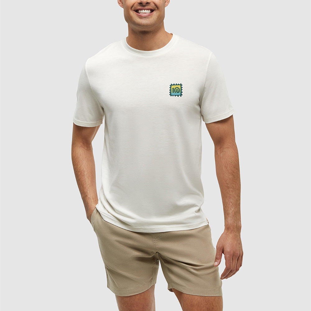 T-shirt Tentree Emerald Edge (hommes)