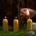 Ensemble de trois chandelles UCO 12-Hour Natural Beeswax