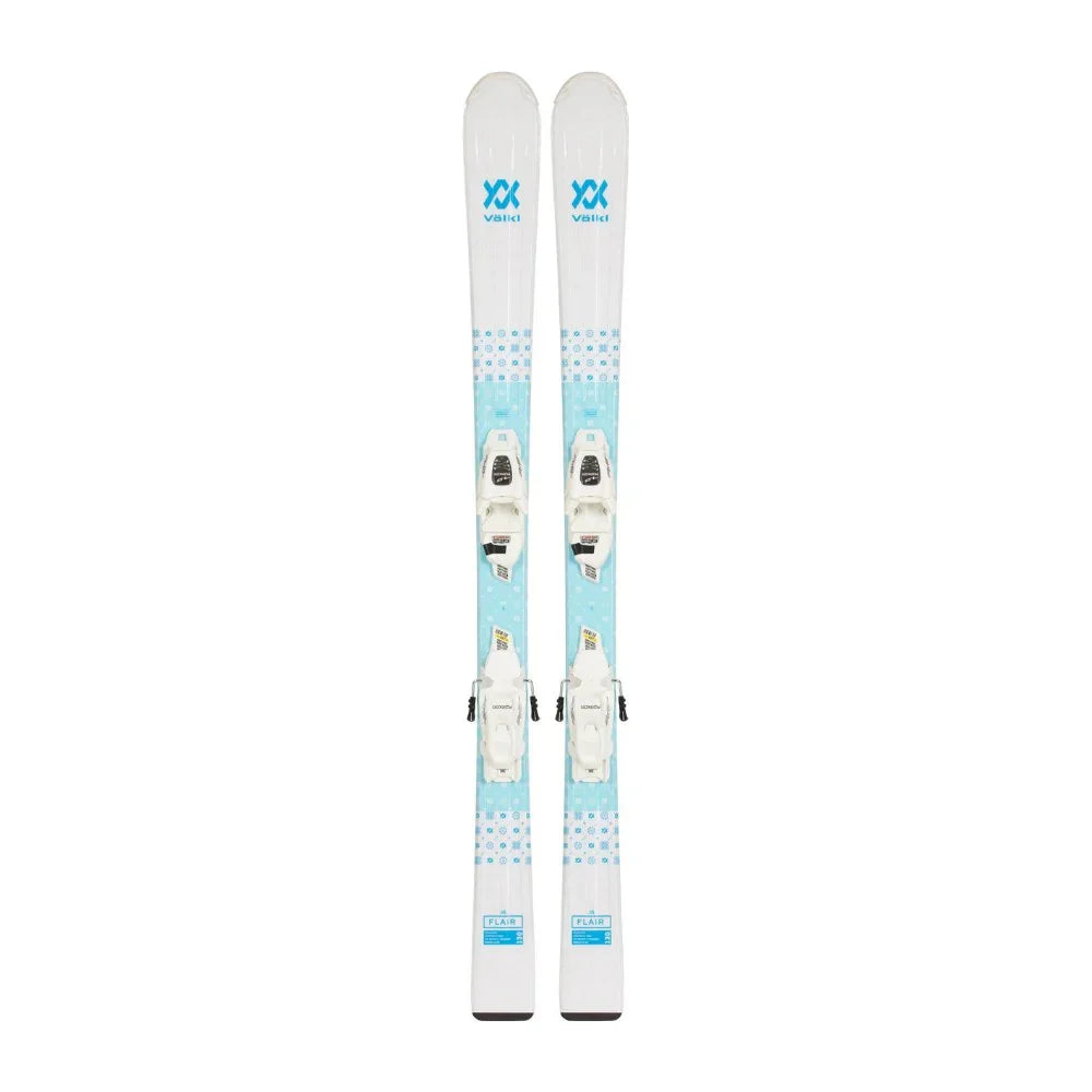 Volkl Girls' Flair JR Alpine Skis + 4.5 vMotion Bindings