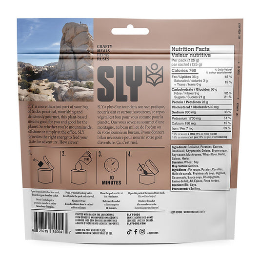 Potato Bourguignon – Sly Foods Freeze-Dried Meals