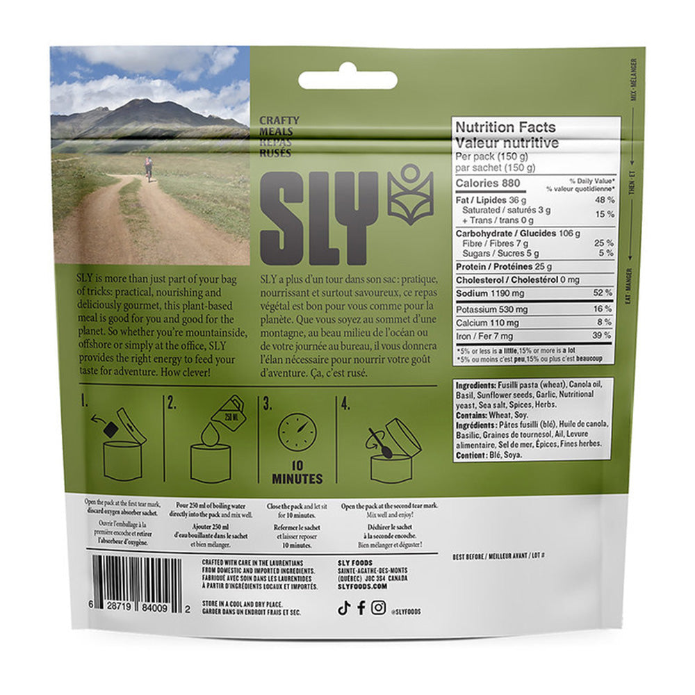 Pesto Pasta –Sly Foods Freeze-Dried Meals