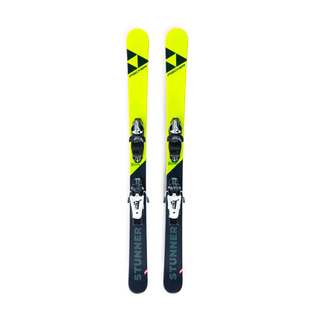 Fischer Kids' Stunner SLR 2 JR Alpine Skis + FJ4 Bindings Set