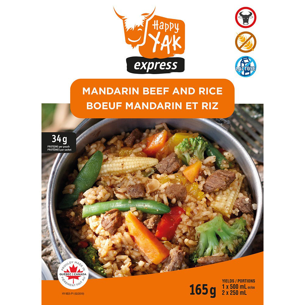 Mandarin Beef and Rice - Happy Yak Freeze-Dried Meals