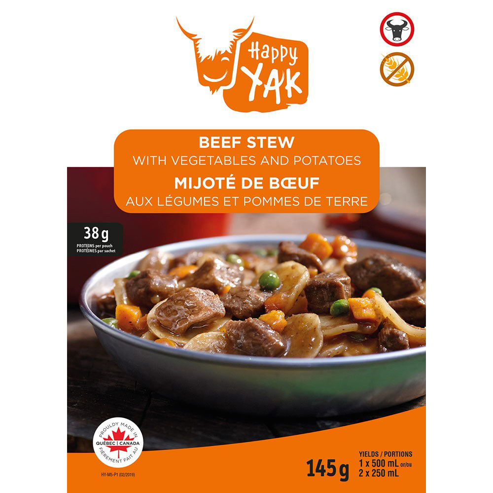Beef Stew with Vegetables and Potatoes - Happy Yak Freeze-Dried Meals
