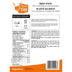 Beef Stew with Vegetables and Potatoes - Happy Yak Freeze-Dried Meals