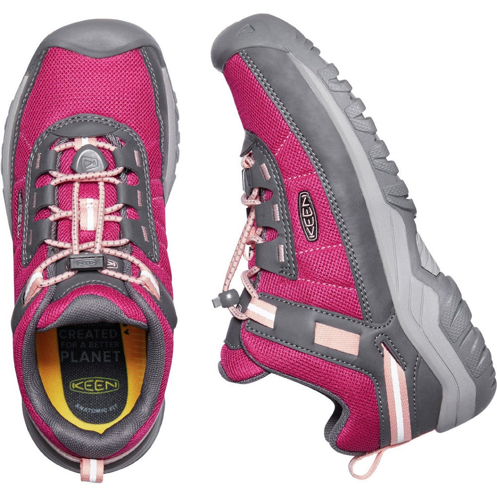 Keen Juniors' Targhee Sport Shoes - Pink Peacock/Peach Pearl