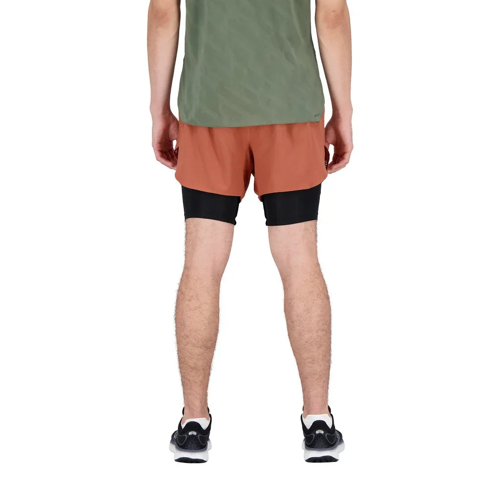 Short 2 en 1 New Balance Q Speed 5 po (hommes)