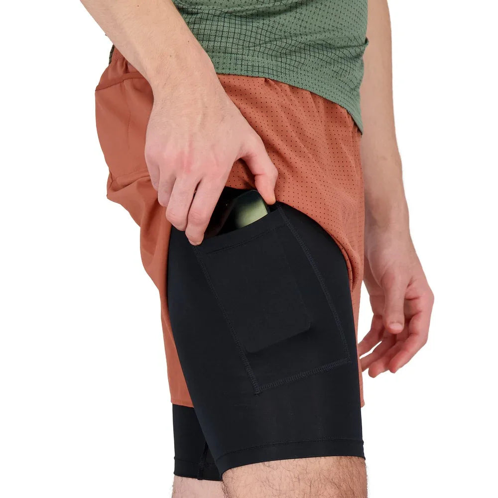 Short 2 en 1 New Balance Q Speed 5 po (hommes)