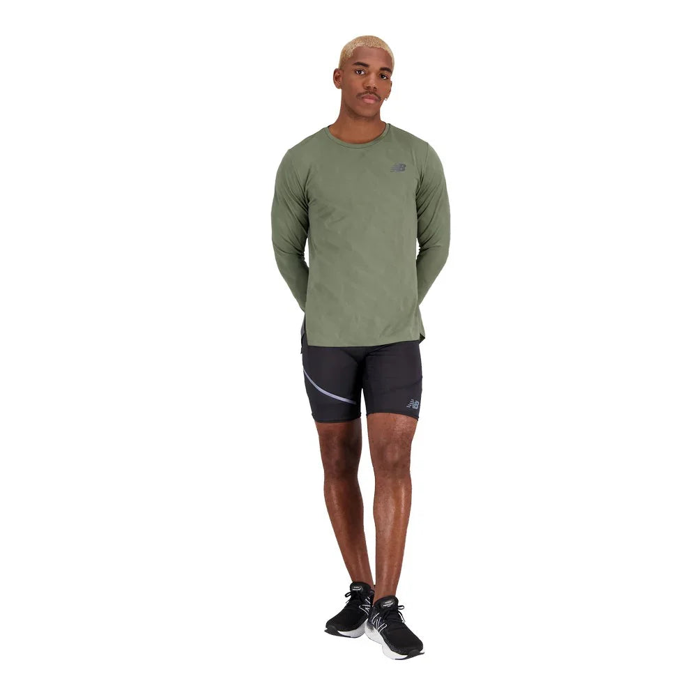 New Balance M's Q Speed Jacquard Long Sleeve T-Shirt