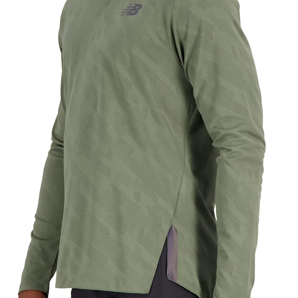 New Balance M's Q Speed Jacquard Long Sleeve T-Shirt