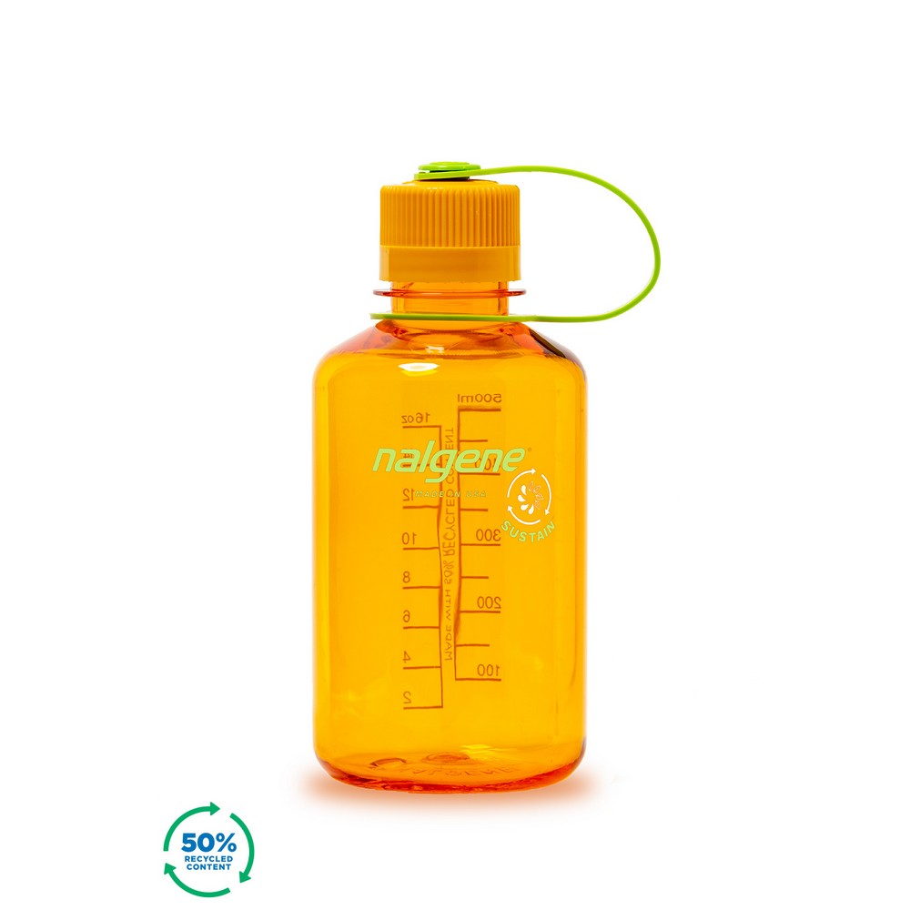 Bouteille Nalgene Sustain à petit goulot 500 ml - Clementine