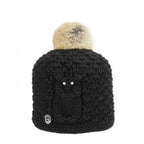 Pleau W's Rabbit Fur Pompom and Small Little Owl Insertion Hat
