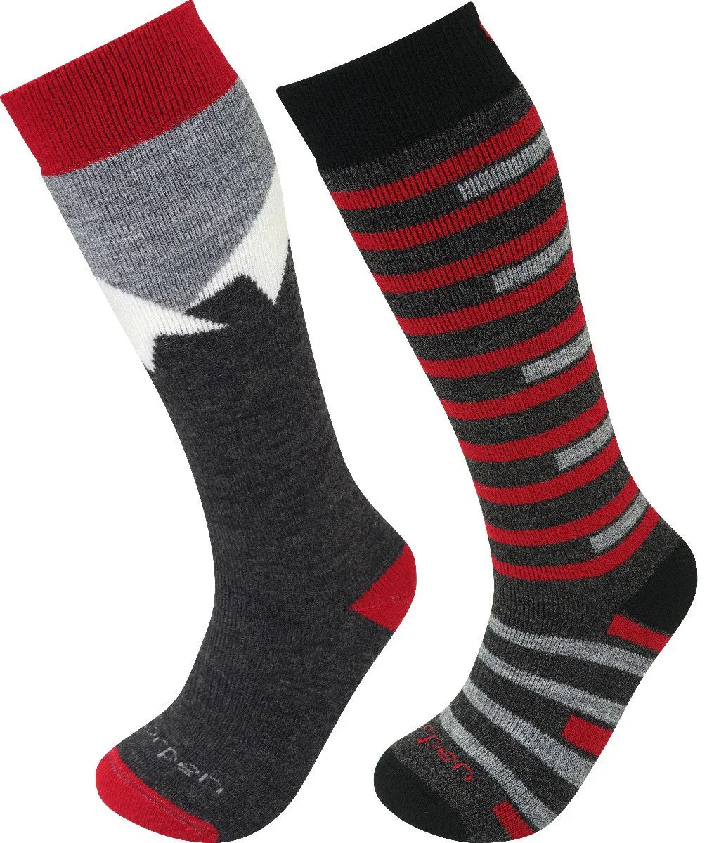 Paquet de 2 paires de bas Lorpen Merino Ski Midweight (enfants)