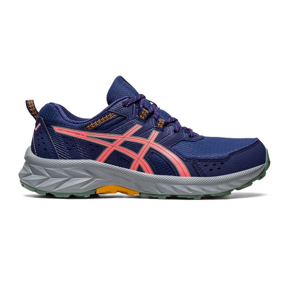 Asics wide top trail running shoes