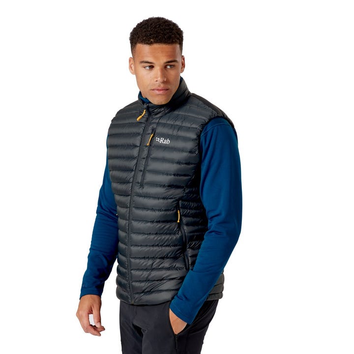 Rab M s Microlight Down Vest Magasins de plein air sport v lo