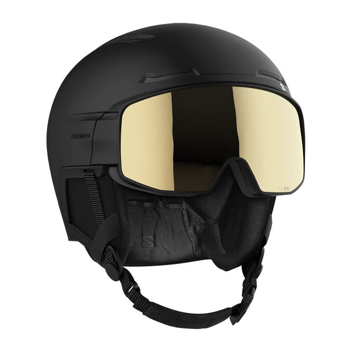 Salomon helmet with goggles store