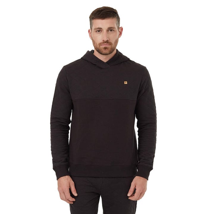 Quilted hoodie top