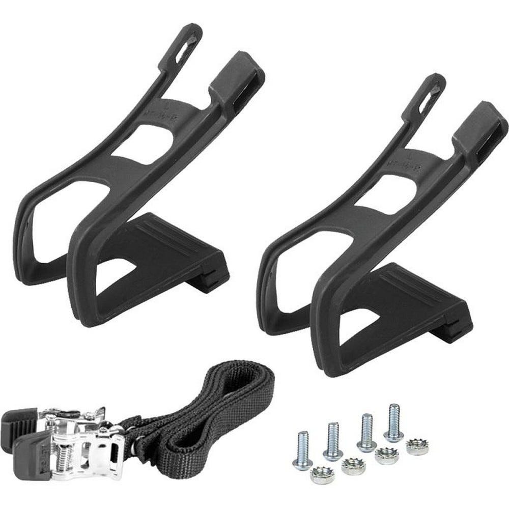 Wellgo Deluxe Toe Clips w Straps MED Outdoor stores sports