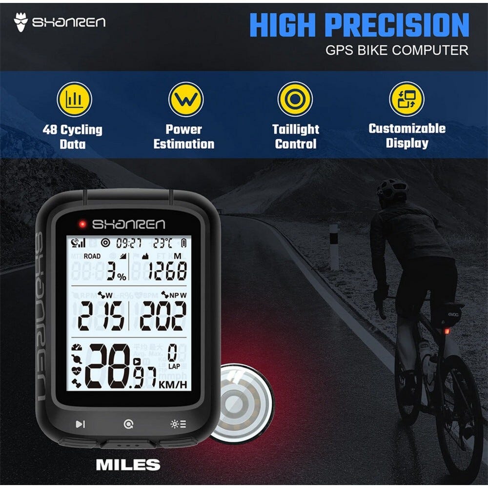 Shanren Miles GPS Bike Computer Magasins de plein air sport